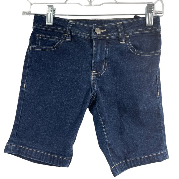 Faded Glory Dark Wash Denim Jean Shorts Size 8 - Picture 1 of 7